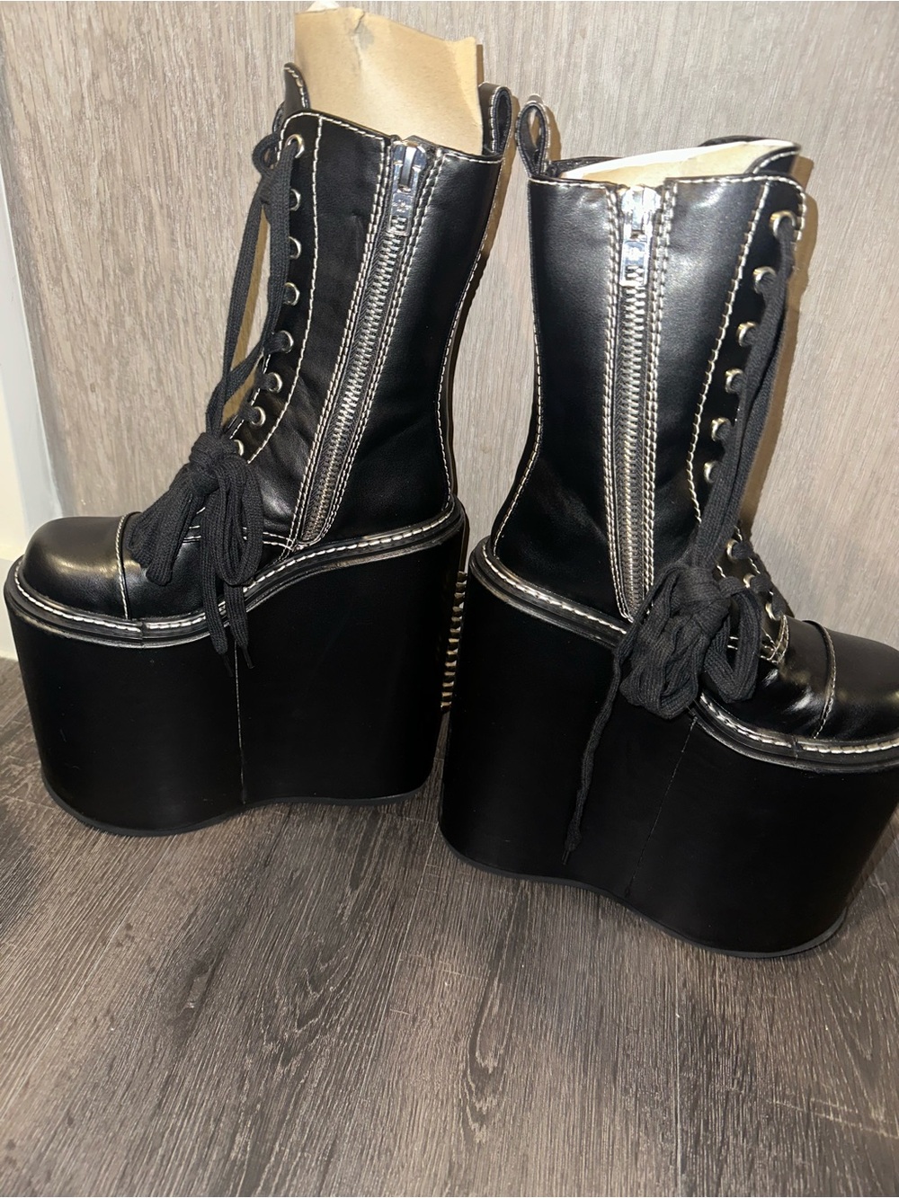 Current Mood F Off Platform Boots - Picture 3 of 5